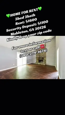 🏡✨ 3 BEDROOM • 2 BATHROOM HOME FOR RENT IN MABLETON, GA! ✨🏡 Looking for a spacious place to call home in Mableton? 👀🏠 This 3-bedroom, 2-bathroom rental could be a great opportunity for someone looking for a comfortable home at an affordable monthly price! 💰 Rent: $1,600/month   🔐 Deposit: $1,100   🛏️ Bedrooms: 3   🛁 Bathrooms: 2   📍 6601 Valley Hill Dr SW, Mableton, GA 30126 ✨ Ready for a fresh start? Whether you’re relocating, looking for more space, or simply searching for a new place to call home, this property is one to check out! 📲 Interested? Send me a direct message!   Please send your name and contact number so I can forward your information to the landlord. The landlord can give you more information about the home, rental requirements, availability, and next steps. 🏠 Hey, I am a private property owner and I have rentals available! 🔥 Don’t just save this post—reach out if you’re interested!   👉 Follow for more available rentals   👉 DM me directly   👉 Send your name + contact number   👉 Serious inquiries only ⚠️ Please verify the property's availability, rental terms, and ownership/landlord information before making any payment or providing sensitive personal information. #MabletonGA #MabletonRentals #GeorgiaRentals #AtlantaRentals #HouseForRent          
