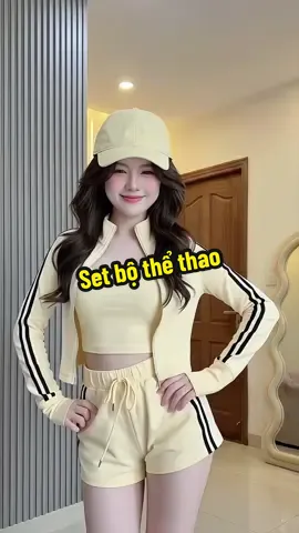 Em này chạy bộ thể thao xinh lắm nha #fyp #thoitrangnu #setthethaonu #donu #quanaonu 