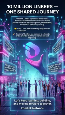 4. THE FIRST 10 MILLION 💜 🎯 A historic chapter has been reached: 10 million Linkers. Every milestone has a story, and this one was written by the community. 👥 Linkers joined. 🤝 Communities grew. 🌐 Human Nodes became part of the journey. 📣 Members shared and supported one another. 🏗 Contributors helped strengthen the ecosystem. Now comes the celebration. 🎁 VIP merchandise 🏅 Exclusive 10M badges and NFTs 🌍 Global offline events 🖼 10M Avatar Campaign The first 10 million created the foundation. The next chapter starts now. #InterLink #ITLG #ITL #WeAreTheFirst10MLinkers