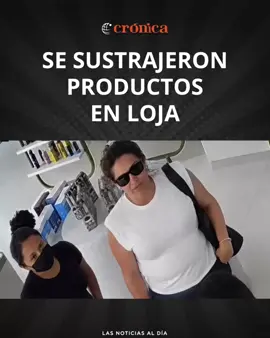 🚨 Dos personas fueron captadas sustrayendo productos de un local de Dermatologika en #Loja. Si las reconoces o tienes información, comunícate. ⚠️