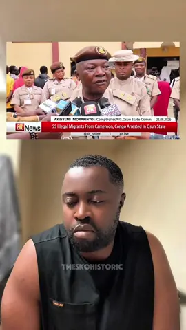 Replying to @Def moss The video reports the arrest of 55 migrants from Cameroon and the Republic of the Congo in Osun State, Nigeria, allegedly over illegal migration. The bigger issue is the double standard in how immigration enforcement is discussed: some African countries face intense criticism when they deport or arrest foreign Africans, while similar actions elsewhere receive far less attention. The video questions whether Pan Africanism is being applied consistently. #panafricanism #AfricanUnity #AfricaNews #Immigration #southafricatiktok🇿🇦 