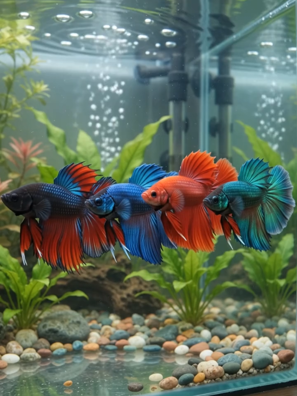 🐟😂 Betta Fish vs Toy Gun! Their Reactions Are Hilarious! #BettaFish #FunnyFish #FishPrank #ColorfulFish #FishReaction 