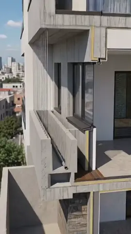 Built-In Concrete Planters & Green Facades 🌱 🏗️ From 3D detail to real-life construction! Discover how a built-in concrete planter with a stainless steel cable trellis transforms a modern facade with vertical greenery. #architecture #facadedesign #greenfacade
