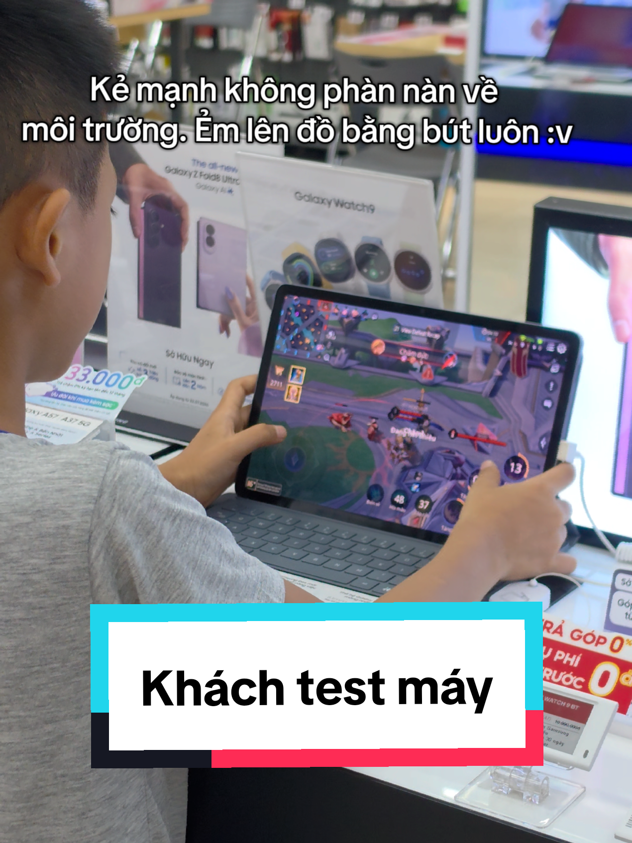 Ẻm test uy tín luôn nha các bác :3 #cellphonesthainguyen #samsungtab #tablet #ipad #lienquanmobile 