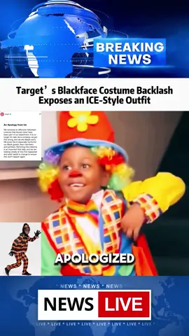 Target' s Blackface Costume Backlash Exposes an ICE-Style Outfit#news #target #halloween #costume #fyp 