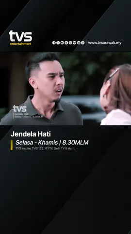 🎭 DRAMATIKA | JENDELA HATI Demi menunaikan amanat terakhir arwah kembarnya, Farah menerima Lukman sebagai suami. Namun, rasa bersalah dan kekeliruan emosi menghalang Lukman menjadi suami yang baik. Mampukah cinta menyatukan mereka, atau masa lalu terus menghantui? 💔 🎥 Jendela Hati ⏰ 8:30 Malam 📅 Setiap Selasa - Khamis 📺 TVS 122 MYTV, Unifi TV dan Astro 📱 Strim live HD di tvsarawak.my atau di aplikasi TVS Inspire #TVS122 #TVSarawak #Dramatika #JendelaHati #TVSInspire