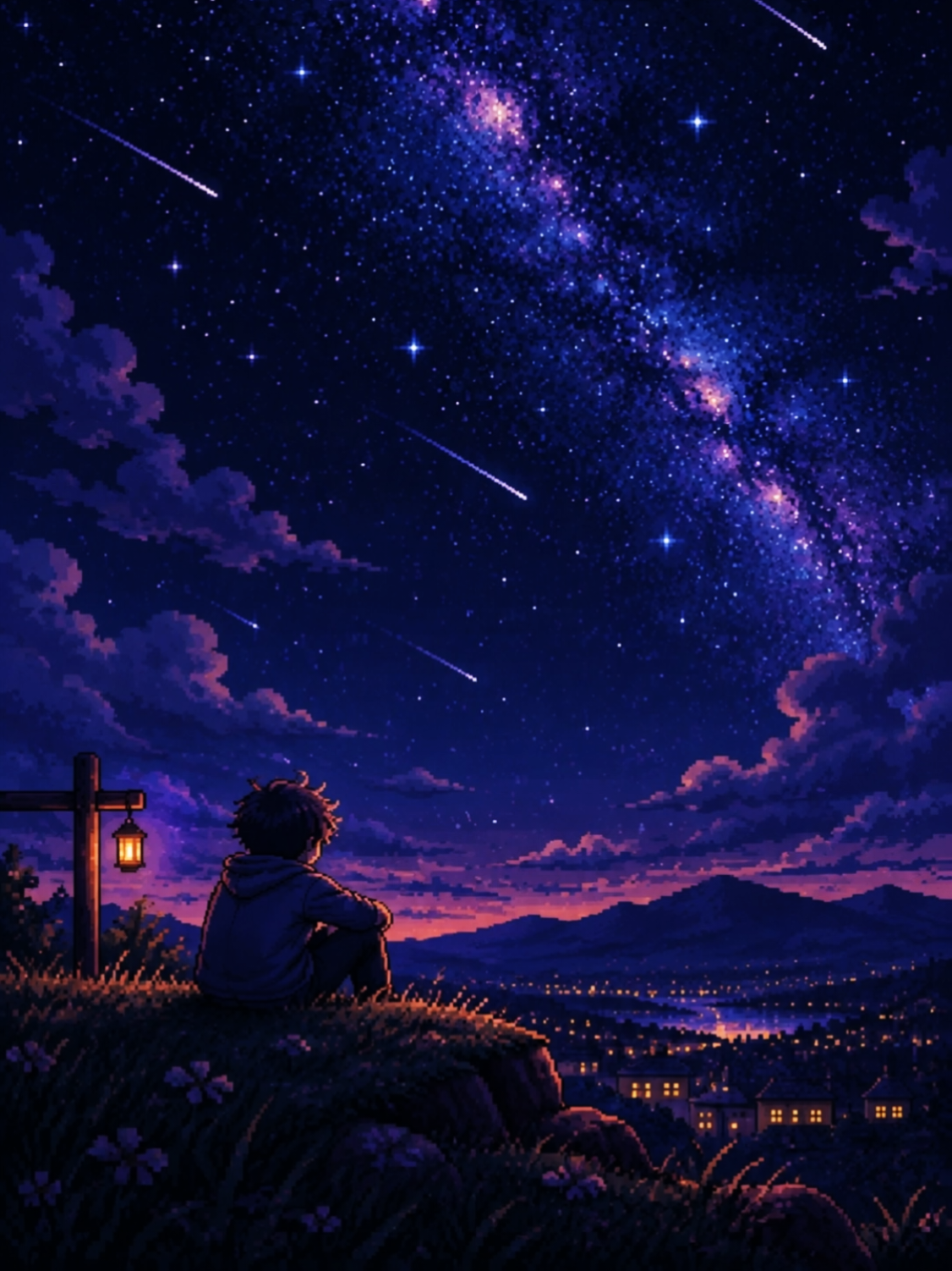 Don't stay awake for too long... discover more live wallpaper in my bio..! #pixelart #corecore #aestheticvibes #fypage #livewallpaper 