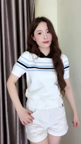 (BACK TO SCHOOL) HTIQUE Áo Dệt Kim Nữ #tinaim 