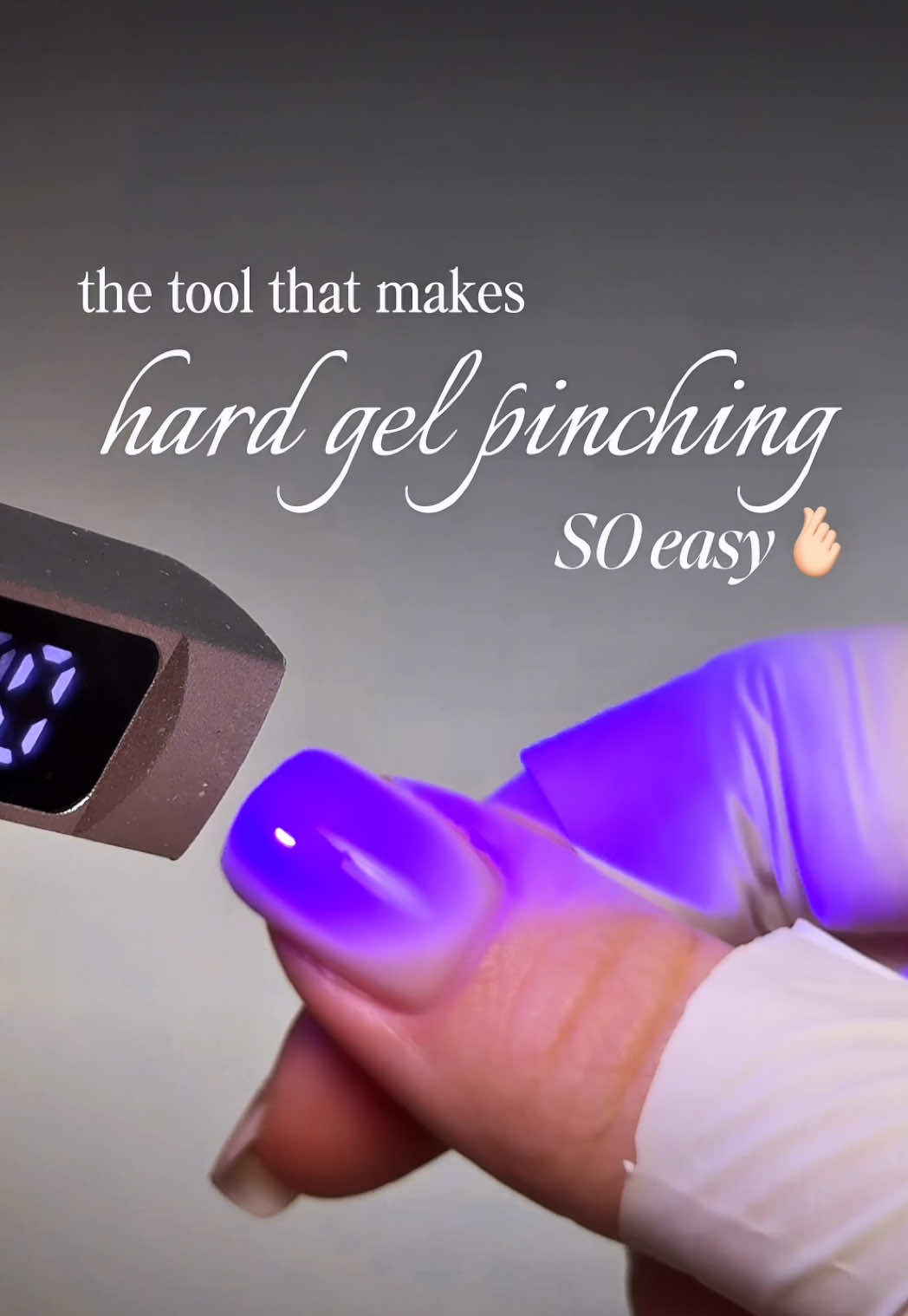 I love this @STALEKS_OFFICIAL_US reverse tweezer tool because I can get really controlled pressure while keeping my pinch consistent!  If you’ve been wanting to try pinching but feel like you never quite know where/how to hold the nail, this tool makes the process much easier. Link in bio under “𝙃𝘼𝙍𝘿 𝙂𝙀𝙇 𝙈𝙐𝙎𝙏 𝙃𝘼𝙑𝙀𝙎” use code 𝘼𝙈𝘽𝙕 to save 💞 Full pinching tutorial is already on my page! 💌🫰🏻 #hardgel #hardgelnails #hardgeltutorial #nailtechtools #staleks @nailzbyambz ♡  @nailzbyambz ♡  @nailzbyambz ♡  hard gel pinching, how to pinch hard gel, pinching hard gel nails, hard gel pinch tutorial, hard gel C curve, create C curve hard gel