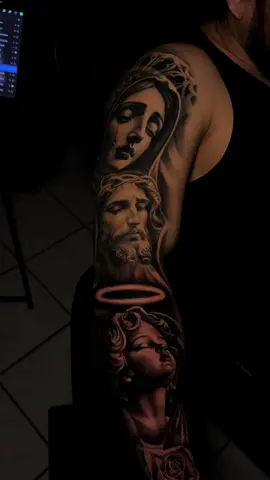 🔥Para citas y preguntas envíame un DM #tattooartist #nctattooartist #art #mexicantattooartist #religioustattoo 