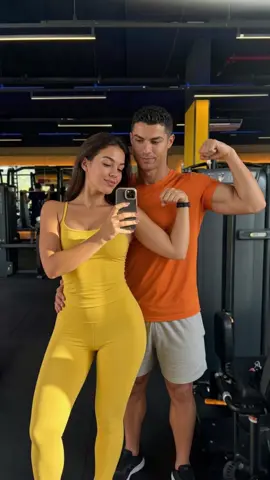 Ronaldo & Georgina’s Intense Gym Session 💪🔥 #Ronaldo #Georgina #CR7 #GymMotivation #TikTokGrowthChallenge