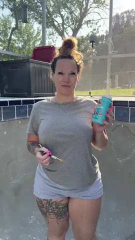 painting the pool now  #broncocutie🥰🦋 #florida 