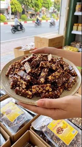 Kẹo chuối đậu phộng gừng #xuhuongtiktok 