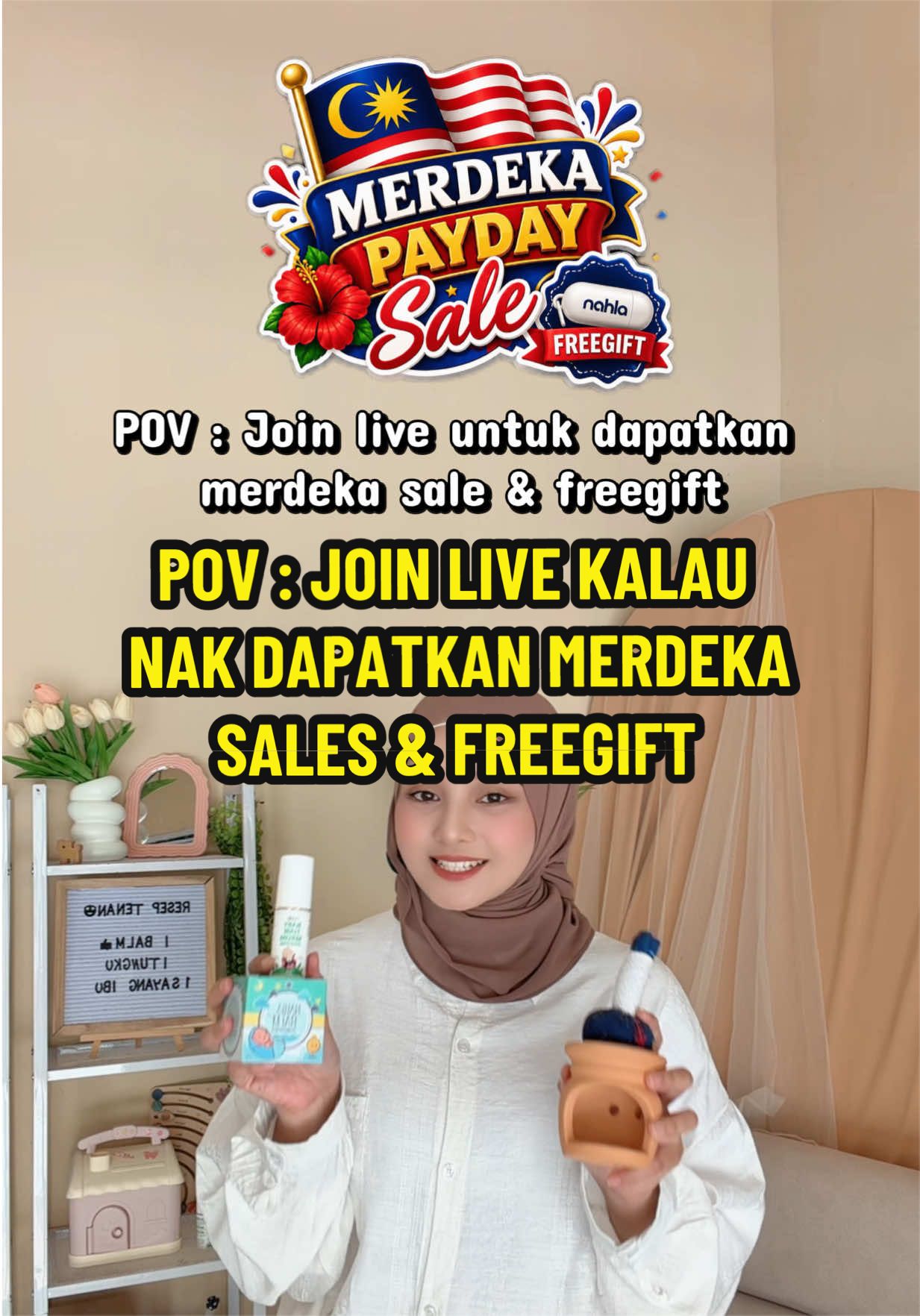 Join live sekarang kalau mommy nak grab nahla item dengan harga murah & dapat freegift 😉 #merdekasale #paydaysale #babyproducts #babyproductrecommendations 