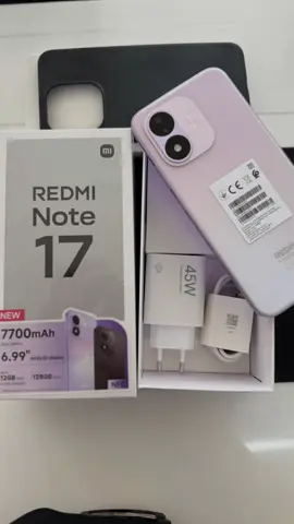 XIAOMI REDMI NOTE 17  Chào về đội nhe.🤲🏻🤲🏻 ✅Pin 7700mAh, sạc ngược 22.5W ✅sạc nhanh Turbo 45W ✅Chip mỹ Snapdragon6s Gen4G Gen 2 👏👏👏Bảo hành MAX khung luôn ạ 4 năm pin, 2 năm màn hình, 2 năm mặt lưng hoặc kính camera khi rớt vỡ, 2 năm vào nước #xiaomi #xuhuong #redminote17 #redminote17promax #côngnghệ 