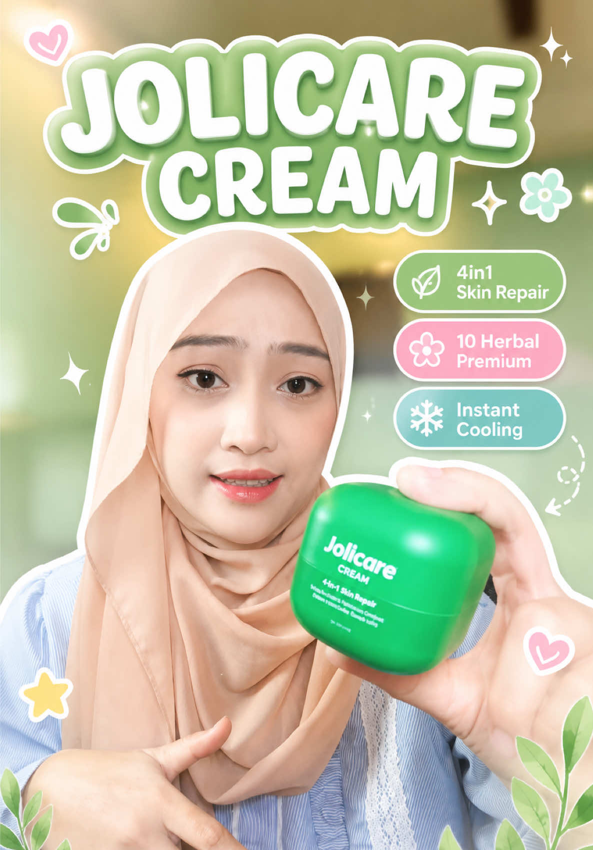Kalau makin garu, makin menjadi jadi gatalnya so kalau dah cuba macam2 produk still tak jd korg cuba pakai krim jolicare ni pulak ☺️ #jolicare #kulitkering #kulitsensitif #itchyskin #krimherba 