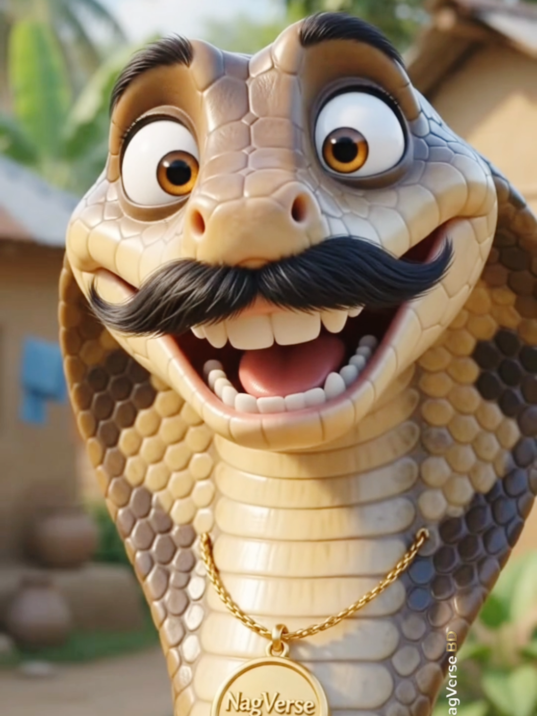🐍😂 বোম না বোমের ঢাকনা? বাচ্চা সাপের প্রশ্নে বাবা-মায়ের কাণ্ড! | Bangla Funny Video #NagVerseBD #SnakeComedy #BanglaFunny #tiktok 