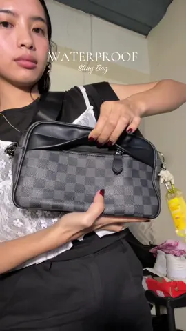 Waterproof sling bag✨💋#slingbag #waterproofbag #bagformen #recos 