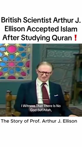 ❗️ British scientist Arthur J. Ellison studied parapsychology and later researched the Quran. While reflecting on Quran 39:42, which talks about how Allah takes the souls during sleep and death, he found a deep connection with human consciousness and the mysteries of the soul. This research led him to appreciate the depth of the Quran and eventually accept Islam. 📖 “Allah takes the souls at the time of their death, and those that do not die during their sleep…” – Quran 39:42❗️#islam #islamic #religion #islamicvideo #quran 