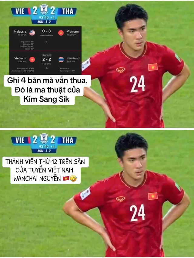 💯 FACT: Thái Lan 🇹🇭 BẤT BẠI cả 8 trận khi hành quân đến Mỹ Đình 🥅 Ở trận thứ 8 họ ghi cả 4 bàn thắng để Việt Nam lên ngôi  Vô địch👑 🏆 VIỆT NAM THE CHAMPIONS OF ASEAN CHAMPION SHIP  Một hệ tư tưởng pansa🇻🇳 Thái Lan đã nhốt Pansa ở 2 lượt trận chung kết. Nhưng trong tình thế nguy cấp, các điệp viên khác lần lượt xuất hiện. Cuối cùng thì còn bao nhiêu ông chưa lộ diện? Chờ FiFa Asean để biết tiếp.. 😂 #chungsports #xuhuong 