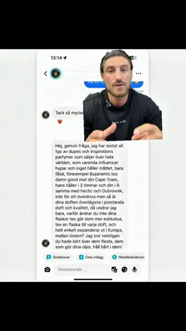 Wow… vilken feedback vi har fått och fortsätter få! 🤯❤️ Vi säger inte bara att vi har marknadens bästa dupes. Ni är beviset på det. 🔥 Era recensioner, kommentarer och meddelanden betyder mer än ni tror. Det är precis den här responsen som får oss att fortsätta utvecklas, höja nivån och leverera ännu bättre dofter. 🖤 Marknadens bästa dupes? Vi låter er feedback tala för sig själv. 👀🔥 Tack för att ni är med på resan! ❤️ #revenoir #damparfym #dupe #parfym #herrparfym 