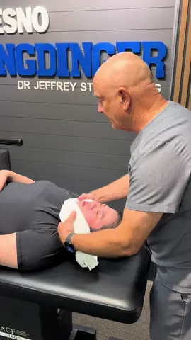 If sciatic pain had you barley able to walk, would you try the Ring Dinger… or would it look too intense? This woman had reached the point where every step is a struggle and the Ring Dinger delivers #ringdinger #chiropractic 