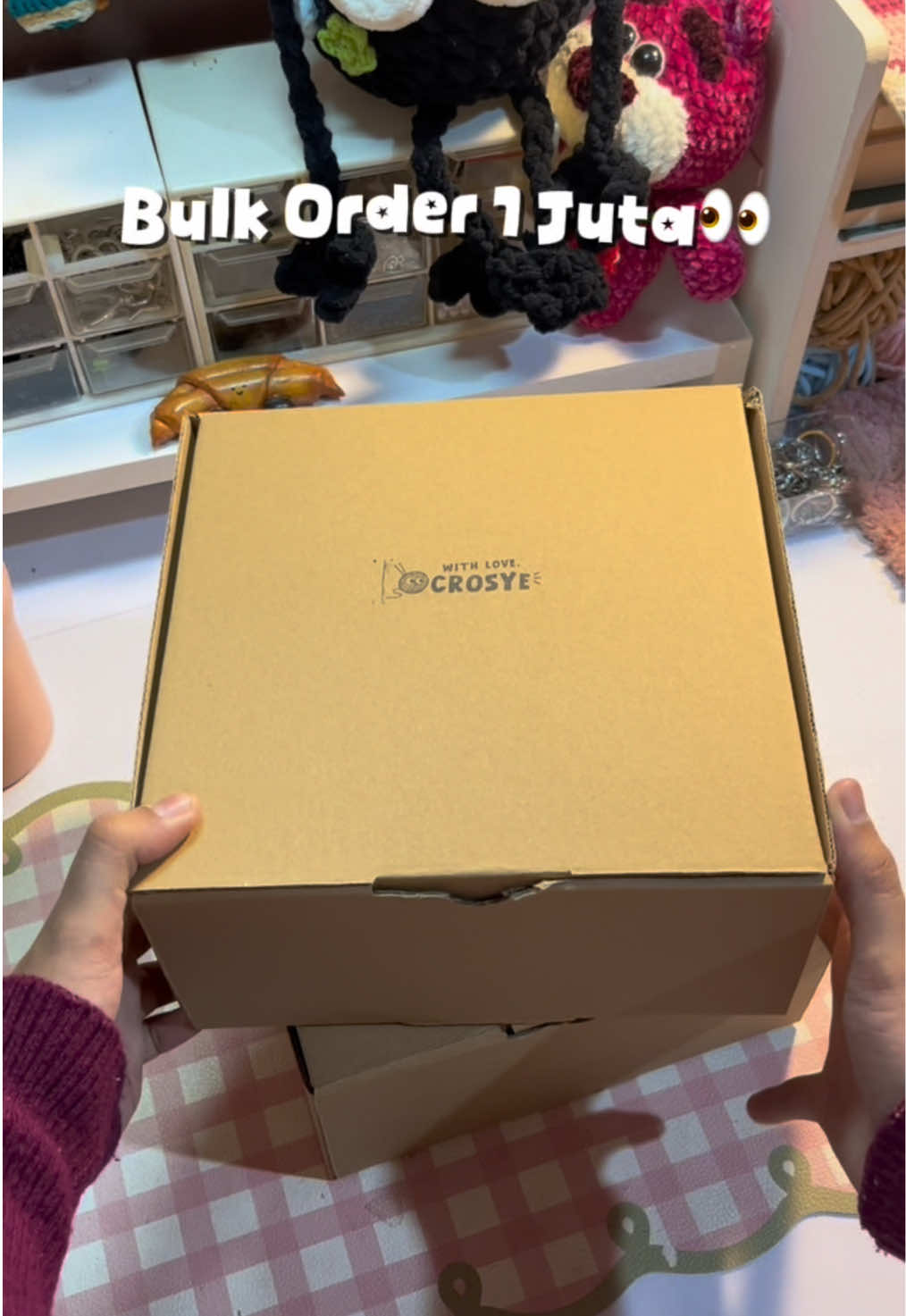 yeyyy bulk order agaainn❤️ (oyen :crosye_ ) #SmallBusiness #fypシ #giftideas #bulkorder 