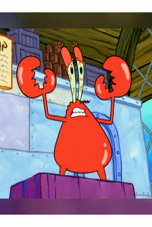 The terrifying statue Squidward made of Mr. Krabs. #animation #spongebobsquarepants #spongebob #fyp 