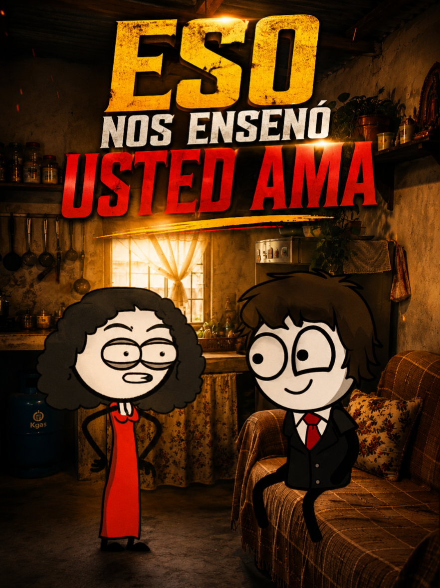 Eso nos enseñó usted ama #humor #reflexion #parati 