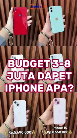 Yang nyari budget 3-8jt, merapat sini.. aymin punya stocknya lengkap! 😜✌️ #iphone #iphonejogja #iphonemurah #iphonemurahjogja #kreditiphone 