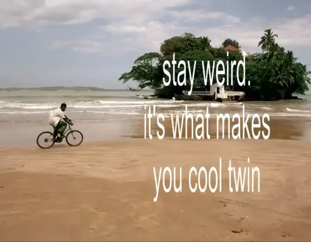 Be weird 🤭🤍 #fyp #beyourself 