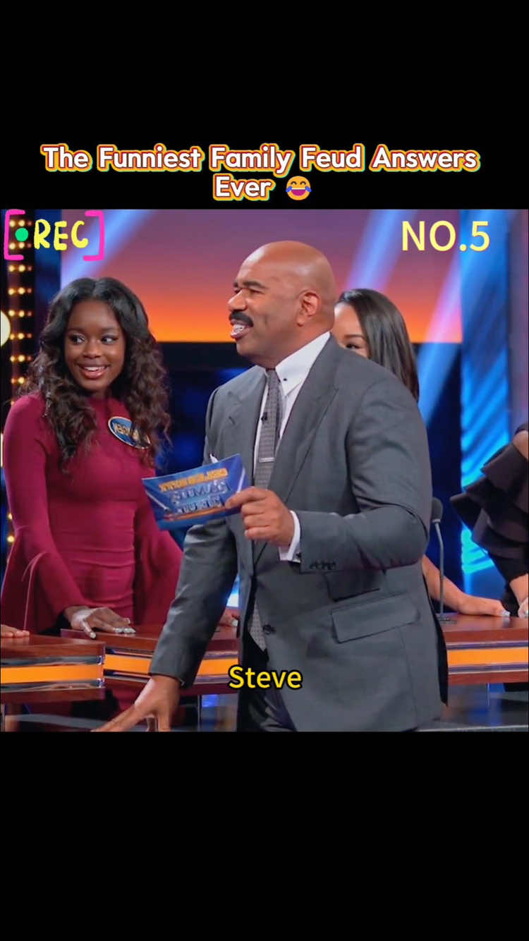 Which answer was the best? Tell us in the comments!#FamilyFeud #SteveHarvey #FunnyMoments #GameShow #FunnyAnswers