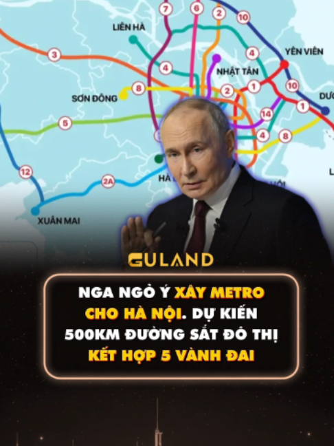 Theo thông tin công bố, lời ngỏ ý hỗ trợ xây metro từ Nga đang chắp thêm cánh cho đồ án quy hoạch giao thông tham vọng nhất của thủ đô. Để hiện thực hóa mục tiêu 500 km đường sắt đô thị từ nay đến năm 2035, Hà Nội phải bổ sung thêm 478,5 km, nâng tổng mức khai thác lên gấp hàng chục lần so với 21,5 km hiện hữu (gồm 13 km tuyến Cát Linh và 8,5 km tuyến Nhổn). Dưới góc nhìn quy hoạch vĩ mô, đây không chỉ là việc làm tàu điện, mà là bước đi bắt buộc để cứu lấy toàn bộ hệ thống giao thông mặt đất. Với mục tiêu rút ngắn hành trình ngoại ô - Hoàn Kiếm xuống 10 - 15 phút, thành phố đang hướng tới việc thay đổi hoàn toàn cục diện phân bổ dân cư. Liệu chúng ta đã sẵn sàng cho một kỷ nguyên di chuyển không phụ thuộc vào xe máy cá nhân?#bds #guland #batdongsan #checkquyhoach #tracuuquyhoach #kiemtraquyhoach #tintucbds #kienthucbds #giaitoa #quyhoach #thuhoidat #denbudat #batdongsanhanoi #bdshanoi #metro #duongsat