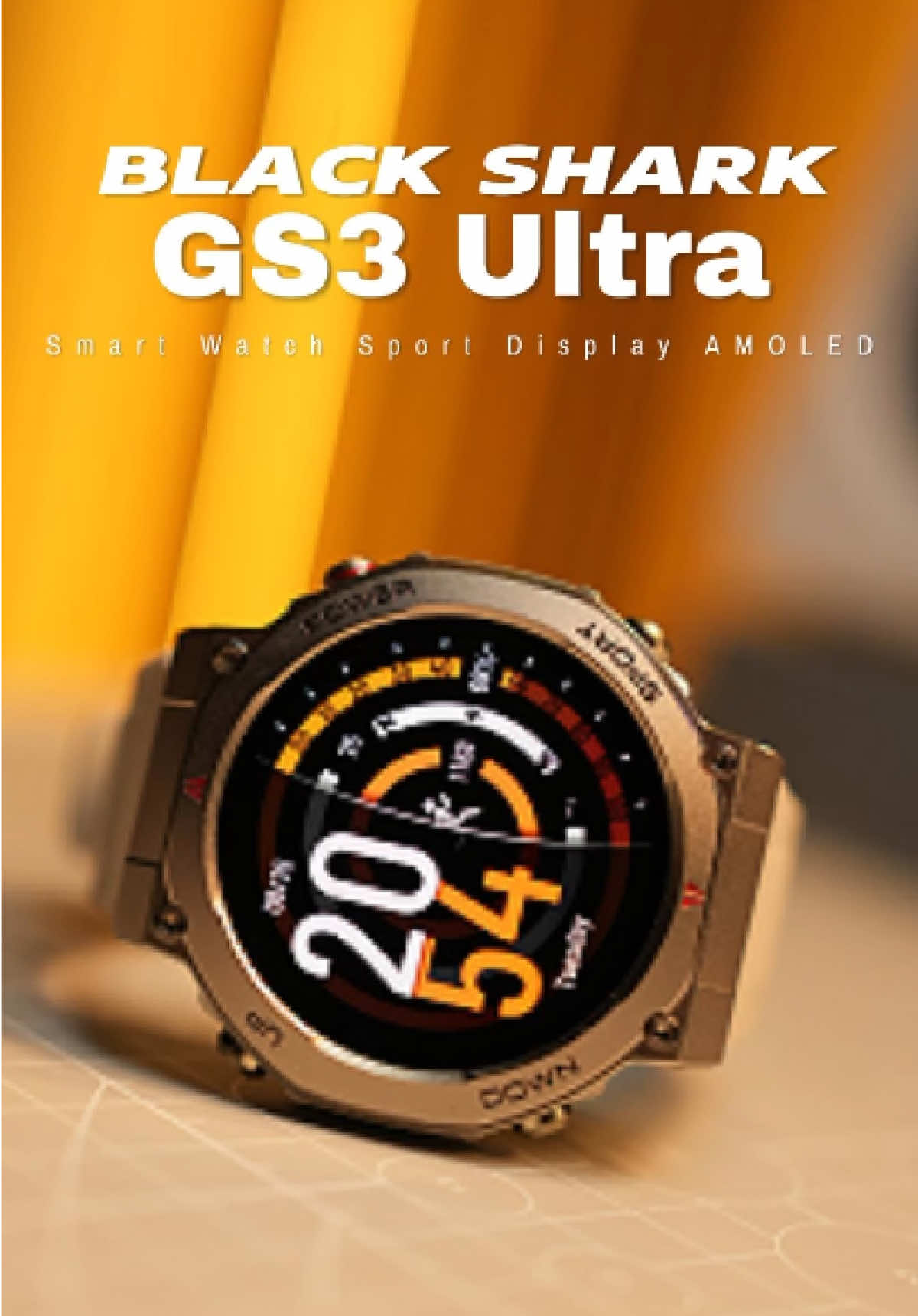 Black Shark GS3 Ultra Smartwatch สมาร์ทวอทช์ GPS โทรออกได้ กันน้ำ 5ATM & IP69K  #blackshark #gs3ultra #blacksharkgs3ultra ##smartwatch #สมาร์ทวอทช์ 