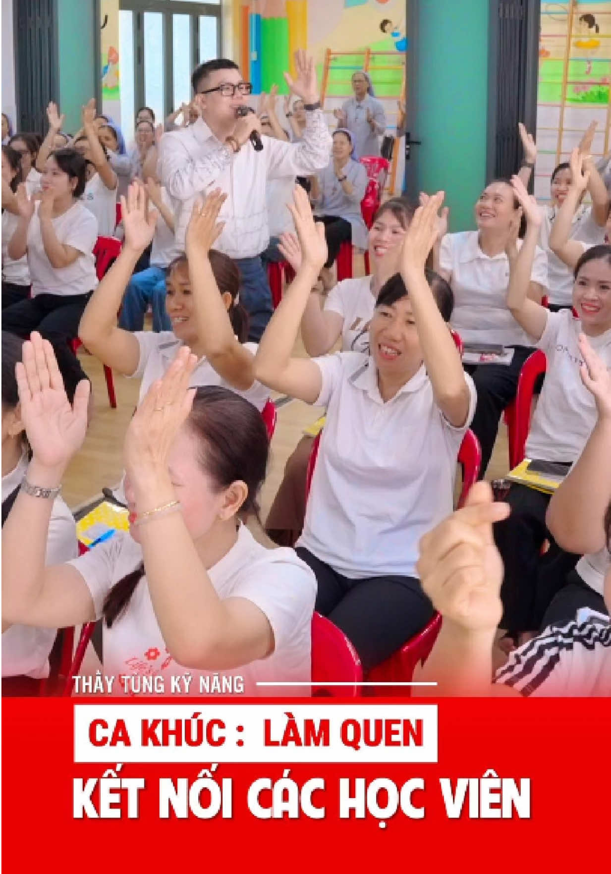 Bài hát LÀM QUEN kết nối học viên cùng giáo viên l Hệ thống trường Mầm Non  của Dòng Con Đức Mẹ Vô Nhiễm tại Vùng Sài Gòn trong lớp học Thầy Tùng #thaytungkynang #sugiatruyendonglucchogiaovien #giaovien #giaovientutinvahanhphuc #tutinvadayhocthuhut 