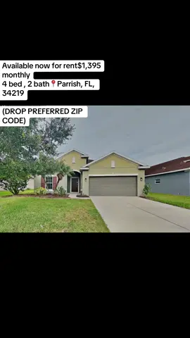 🏡 🔥 Spacious 4-Bedroom Home for Rent in Parrish, FL! 🔥 Looking for more space at an affordable price? This 4-bedroom, 2-bath home is available now in Parrish, Florida! 📍 7912 112th Ave E, Parrish, FL 34219 🛏️ 4 Bedrooms 🛁 2 Bathrooms 💰 Rent: $1,395/month ✨ Spacious living areas ✨ Functional kitchen and comfortable layout ✨ Four bedrooms for plenty of space ✨ Great option for families or roommates ✨ Conveniently located near shopping, dining, parks, schools, and major roads 📩 Interested? Send me a direct message today for availability and rental details! #ParrishFL #FloridaRentals #FloridaHomes #HomesForRent #HouseForRent      🏡🌴