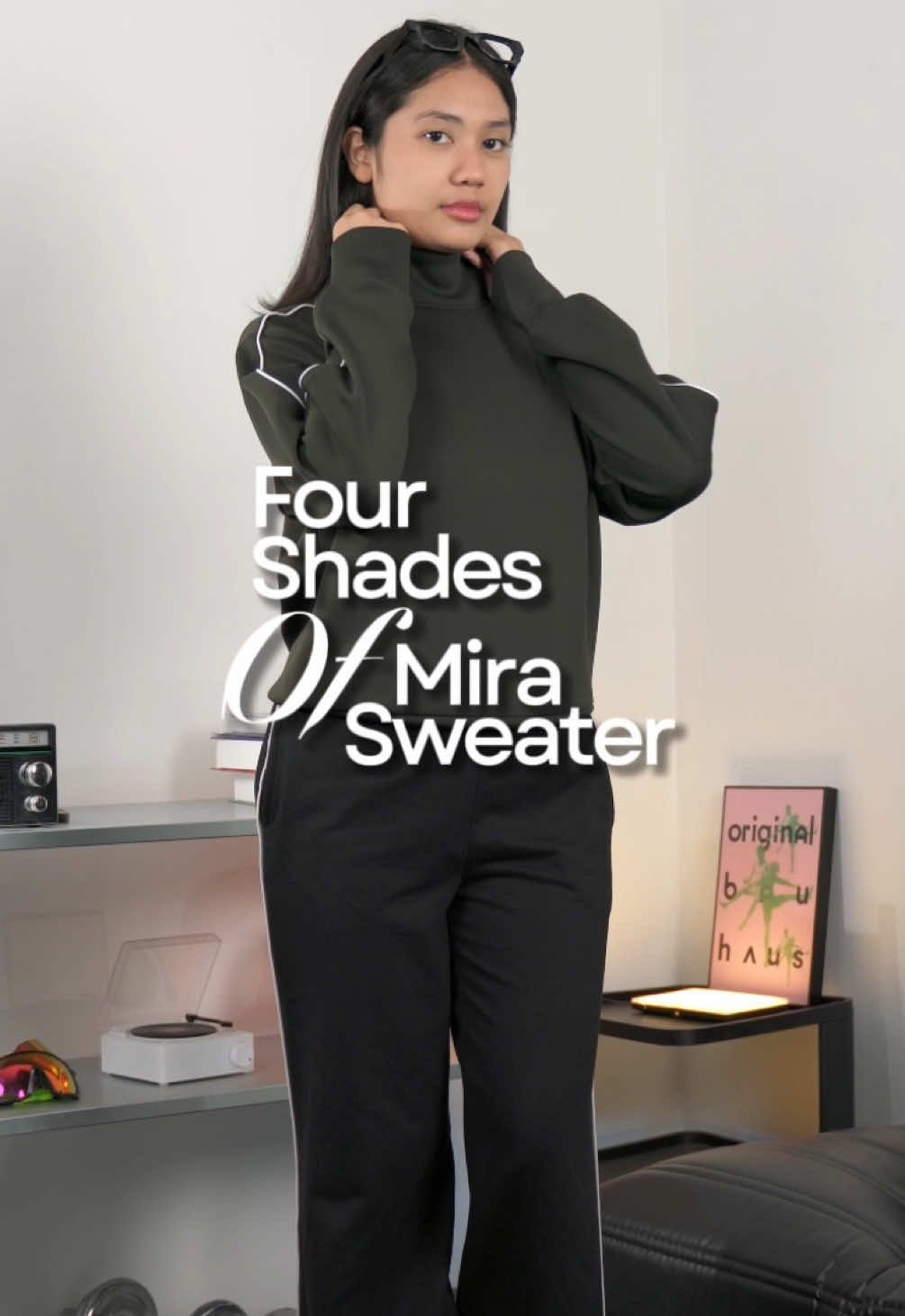 Four Shades Of Mira Sweater. #portico #madeformovement 