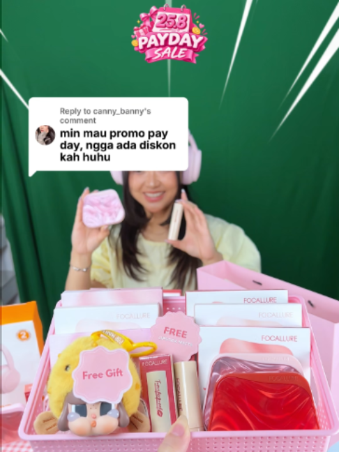 ✨ EYESHADOW LAGI DISKON UP TO 50%! ✨ Bikin eye makeup makin on point tanpa bikin kantong boncos 💖 Plus, BELI EYESHADOW DAPAT FREE ACNE PATCH! 😍 Jangan sampai kelewatan! 🛒💨 #focallurebeauty #focallure