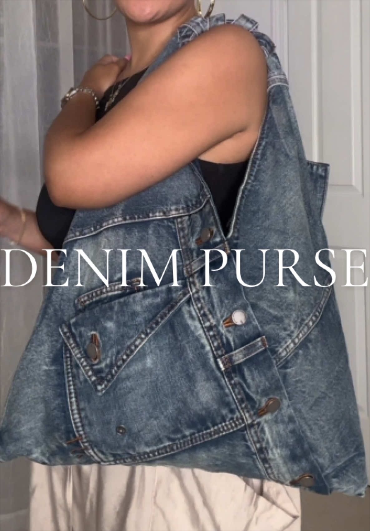 #denimbag #totebag #denimpurse 