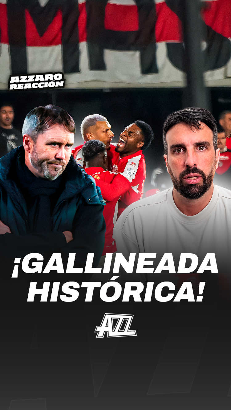 Gallineada histórica de River. El peor momento desde que volvió a Primera División. Dale play a la reacción en @AZZ  #fyp #parati #futbolargentino #river #sudamericana 