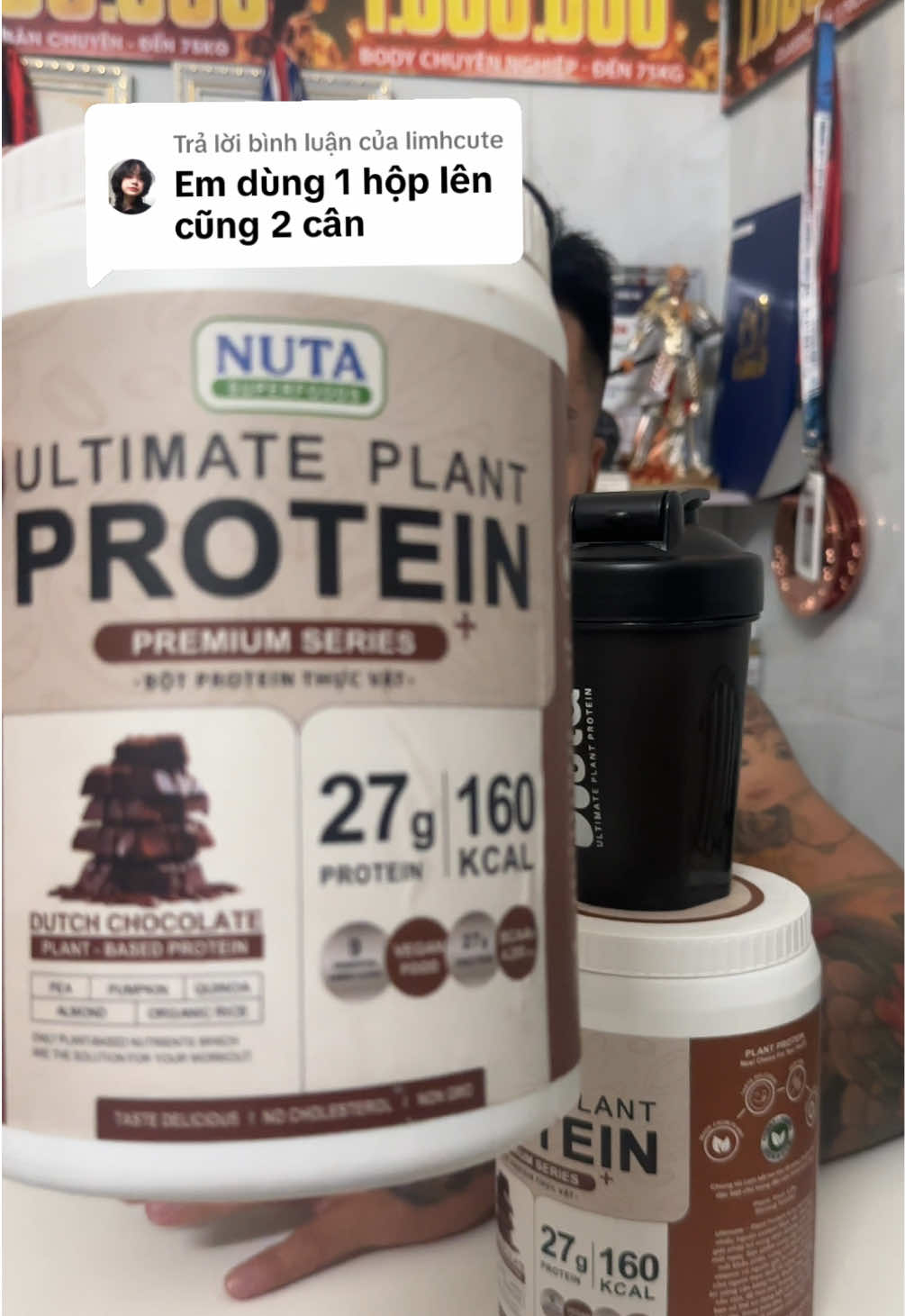 Trả lời @limhcute Bột protein hộp 800g,cho người gầy,và người ăn chay,người ăn thiếu chất,người chơi thể thao chậm phát triển#protein #botprotein 
