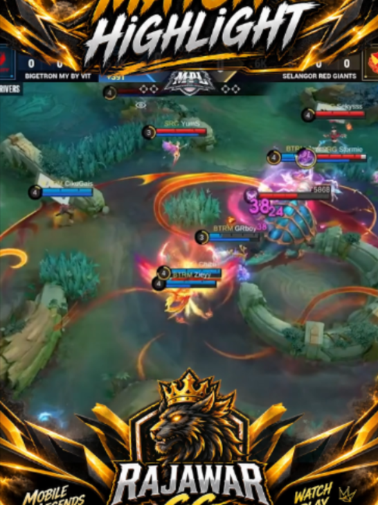 BTRM MENGAMUK! SRG TUMBANG 11–3 💀🔥 | GAME 1 #MPL #mplmy #SRG #BTR #mlbbcreator #highlight