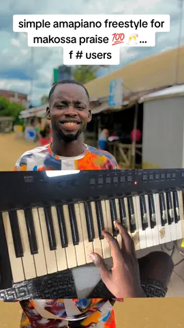 simple amapiano freestyle for makossa praise 🥂💯🎹