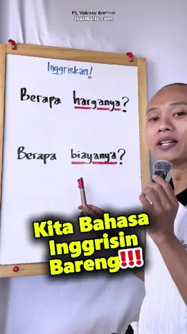 Nanya Harga dalam bahasa Inggris