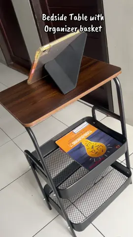 Bedside table with organizer #bedsidetable #tableorganizer #utilitytable #tablewithstorage 