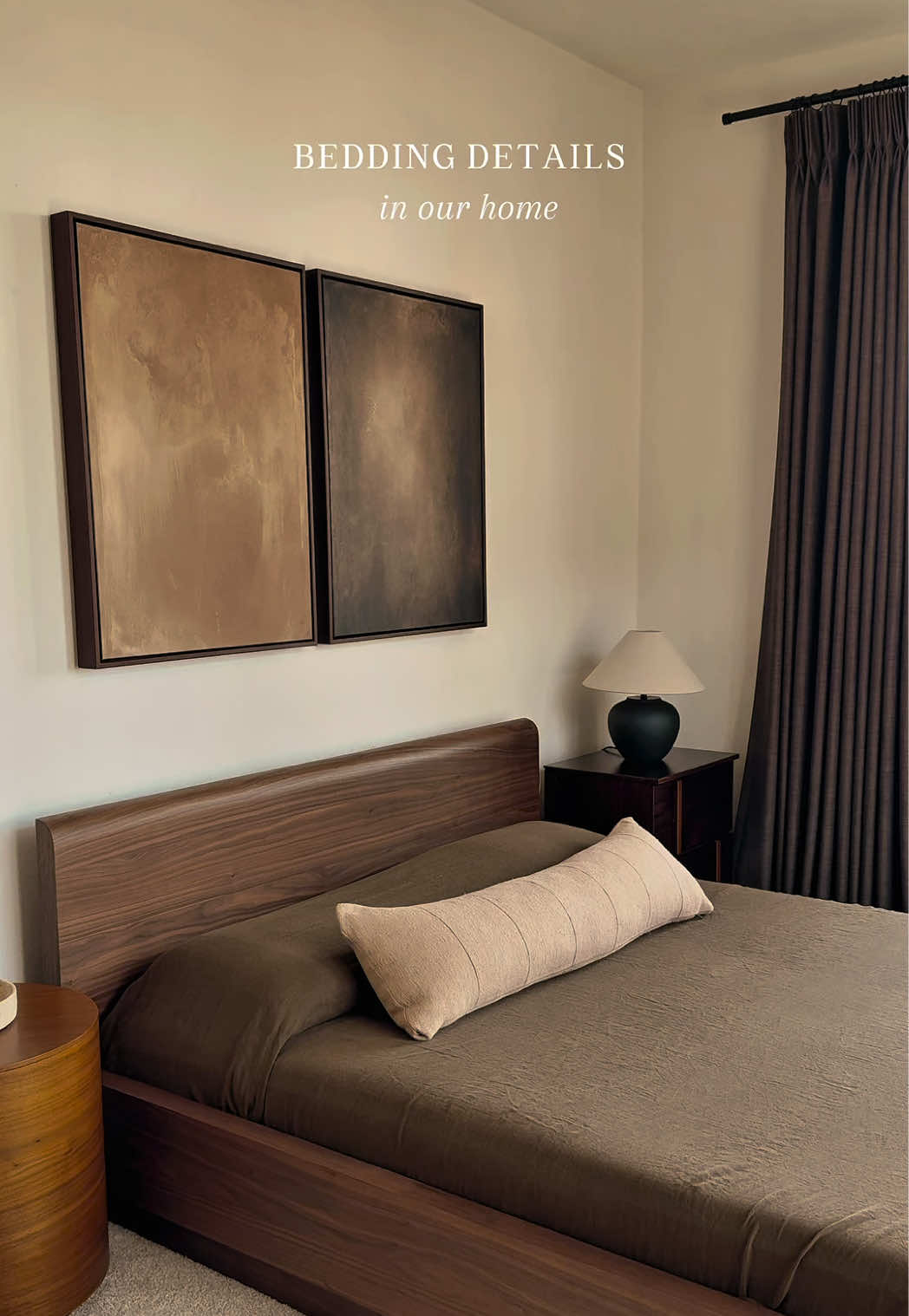 A few of the bedding looks we’ve loved in our home 🤎 There’s just something about warm, earthy tones that makes a bedroom feel extra cozy. follow + comment shop for the links #minimalbedroom #linenbedding #bedroominspo #bedding #beddings 