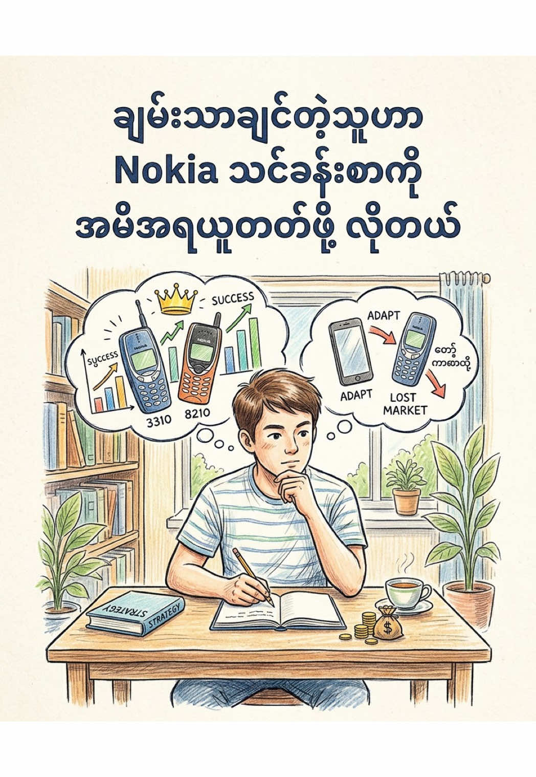 ချမ်းသာချင်တဲ့သူဟာ Nokia သင်ခန်းစာကို  အမိအရယူတတ်ဖို့ လိုတယ် #မဟော်သဓာ_AI #မဟော်သဓာexecutive #မဟော်သဓာmoneytalk #ငွေကြေးပညာ #မဟော်သဓာbusinesstalk 