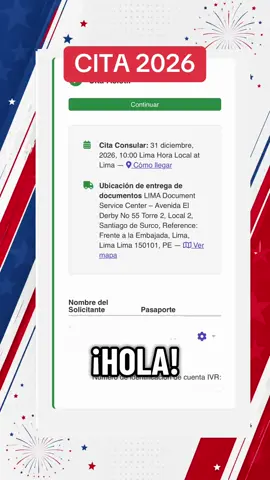 Adelantamos tu cita para este año 2026 🇺🇸✈️🇺🇸 #adelantocitavisa #visausa #visaamericana #citavisa #visaperu   