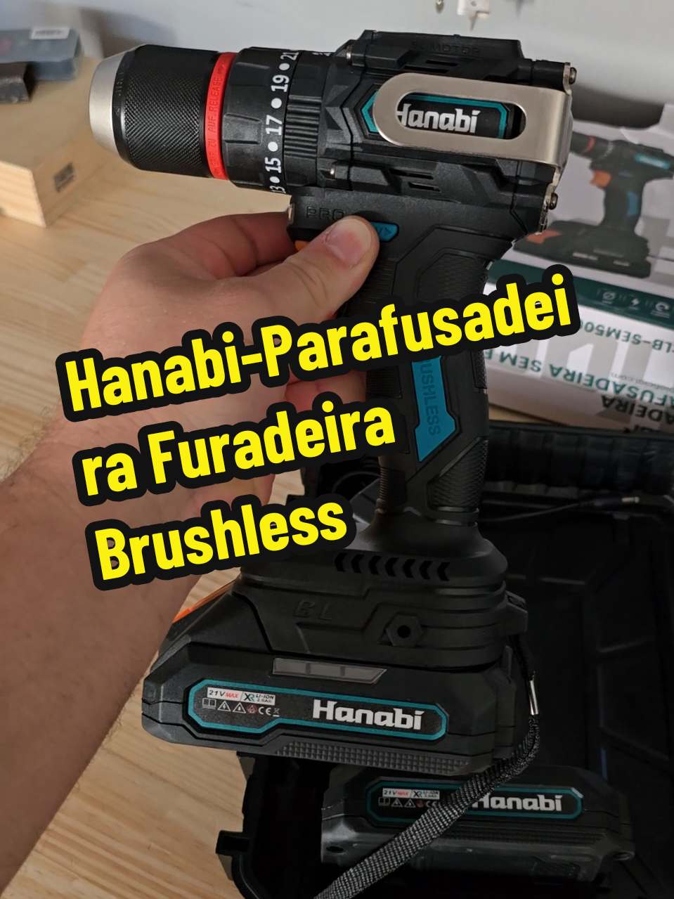 Hanabi-Parafusadeira Furadeira Brushless 