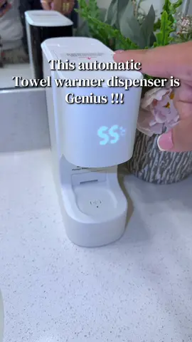 This smart towel warmer is a game changer !!  #towelwarmer #smarttowelwarmer #facetowels #skincare #TikTokshopbacktoschool 